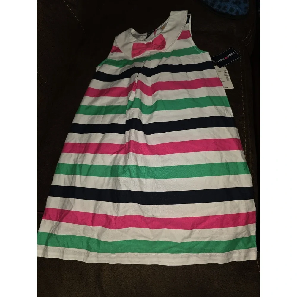 Gymboree playful poppies striped‎ dress size 5t nwt
